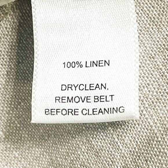 Ann Taylor Loft Womens 100% Linen Cropped Marisa Pants - Beige, Size 2 - Picture 5 of 6